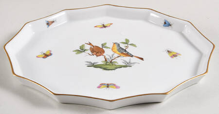 Rothschild Bird (RO) 9" Scalloped Tray