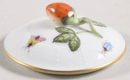 Rothschild Bird (RO) Pot de Creme (2pc)-Berry Lid Only