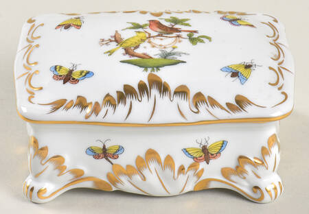 Rothschild Bird (RO) 4" Rectangular Box with Lid