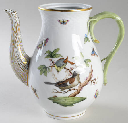 Rothschild Bird (RO) Coffee Pot No Lid by Herend