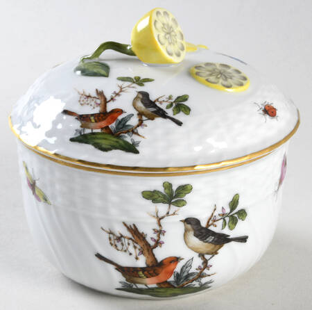 Rothschild Bird (RO) Sugar Bowl & Lid