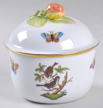 Rothschild Bird (RO) Sugar Bowl & Lid