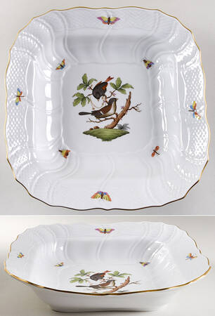 Rothschild Bird (RO) 10" Large Square Fruit Bowl