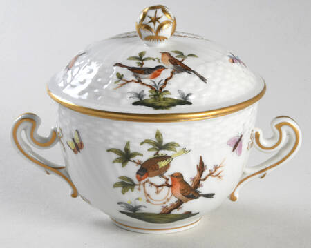 Rothschild Bird (RO) Cream Soup Bowl & Lid Set