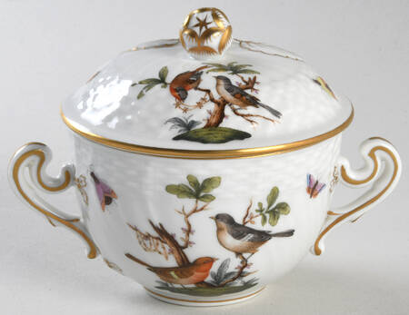 Rothschild Bird (RO) Cream Soup Bowl & Lid Set