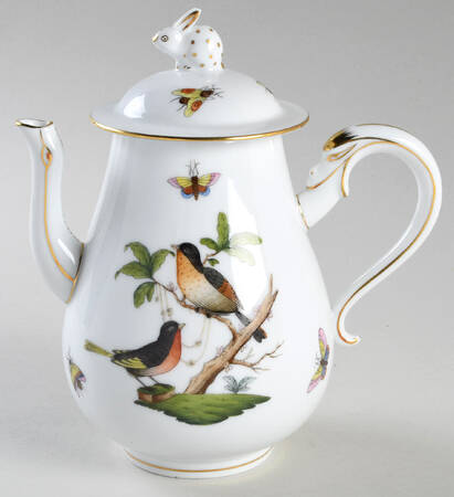Rothschild Bird (RO) Individual Coffee Pot & Lid