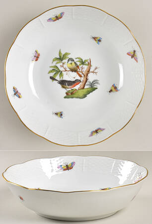 Rothschild Bird (RO) 8" Round Vegetable Bowl by Herend