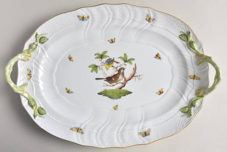 Rothschild Bird (RO) 15" Oval Handled Platter