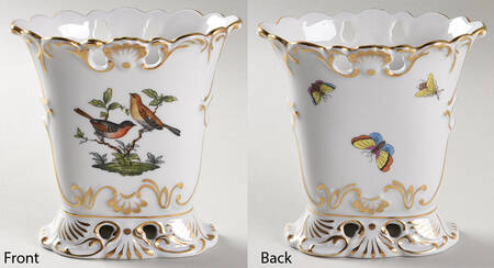 Rothschild Bird (RO) 4" Oval Vase