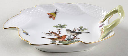 Rothschild Bird (RO) 5" Leaf Dish by Herend