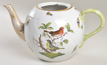 Rothschild Bird (RO) Teapot No Lid