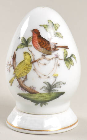 Rothschild Bird (RO) Salt Shaker & Ceramic Stopper by Herend