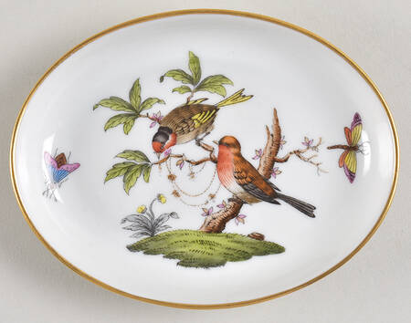 Rothschild Bird (RO) 4" Oval Ashtray