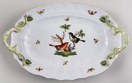 Rothschild Bird (RO) 14" Handled Oval Platter