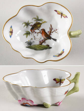 Rothschild Bird (RO) 4" Leaf Dish
