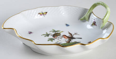 Rothschild Bird (RO) 7" Leaf Dish by Herend