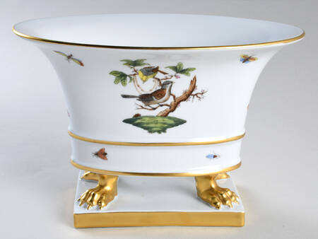 Rothschild Bird (RO) 5" Oval Footed Urn