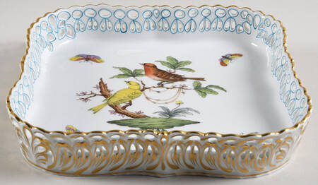 Rothschild Bird (RO) Square Openwork Gallery Tray
