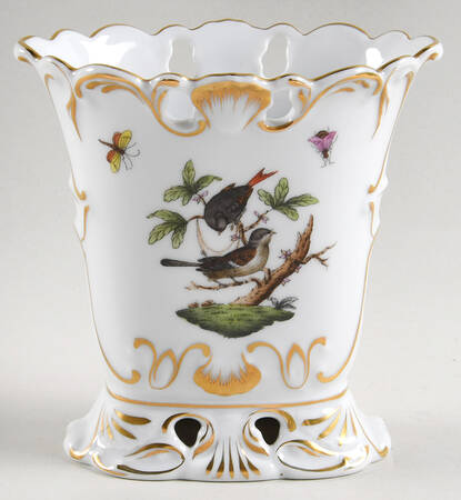 Rothschild Bird (RO) 4" Oval Vase
