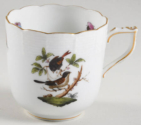 Rothschild Bird (RO) Flat Demitasse Cup