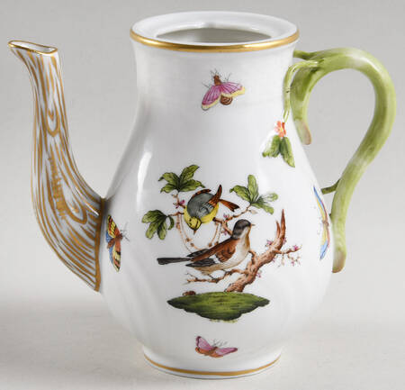 Rothschild Bird (RO) Individual Coffee Pot No Lid by Herend