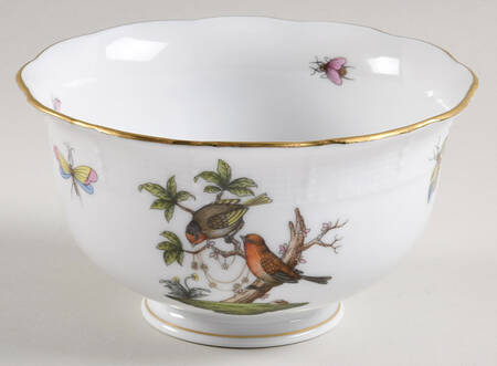 Rothschild Bird (RO) Cranberry Bowl