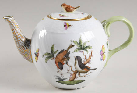 Rothschild Bird (RO) Teapot & Lid by Herend