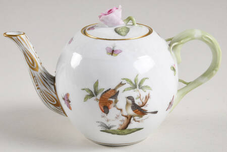 Rothschild Bird (RO) Individual Teapot & Lid by Herend