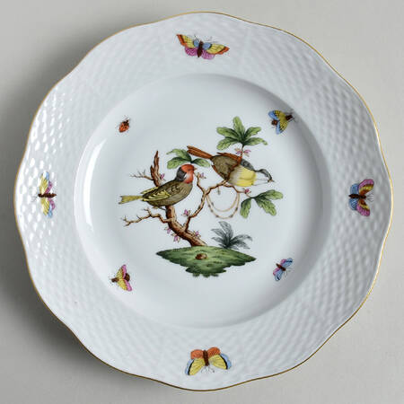 Rothschild Bird (RO) Dessert/Pie Plate by Herend