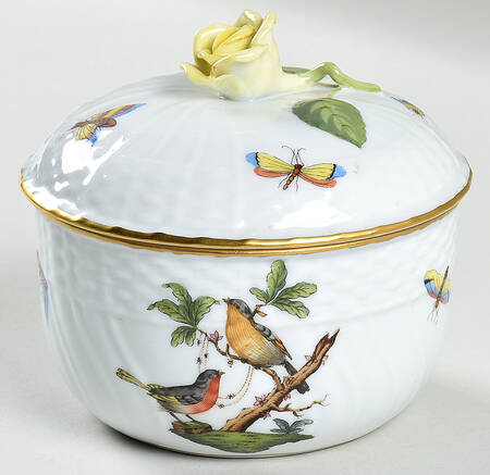 Rothschild Bird (RO) Sugar Bowl & Lid