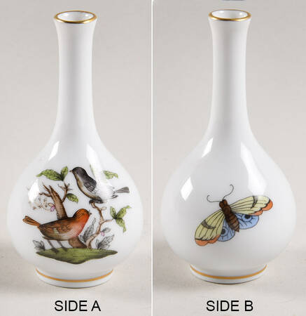Rothschild Bird (RO) 3" Mini Bud Vase by Herend