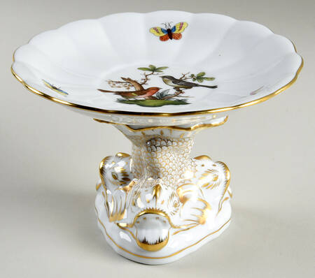 Rothschild Bird (RO) Round Compote (Height X Width)