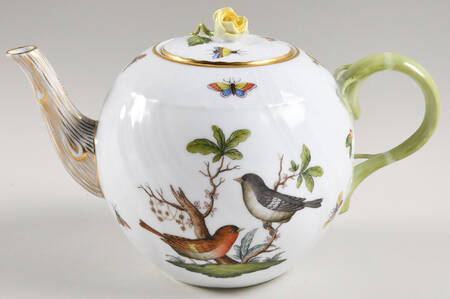 Rothschild Bird (RO) Teapot & Lid by Herend