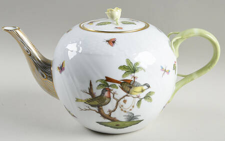 Rothschild Bird (RO) Teapot & Lid by Herend