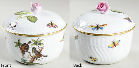 Rothschild Bird (RO) Sugar Bowl & Lid