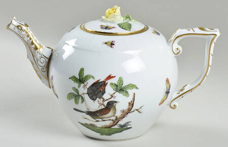 Rothschild Bird (RO) Teapot & Lid by Herend