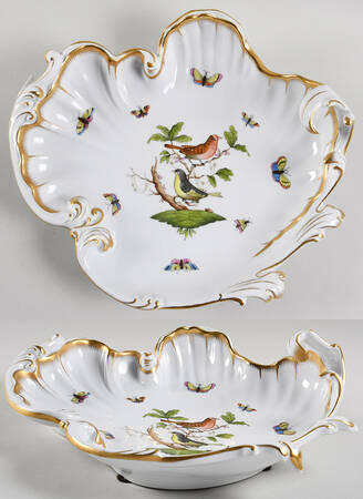 Rothschild Bird (RO) Rococo/Wave Dish