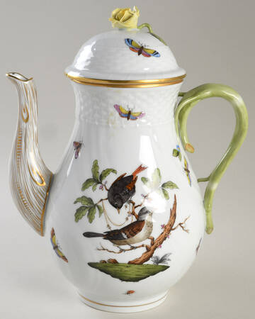 Rothschild Bird (RO) Coffee Pot & Lid by Herend