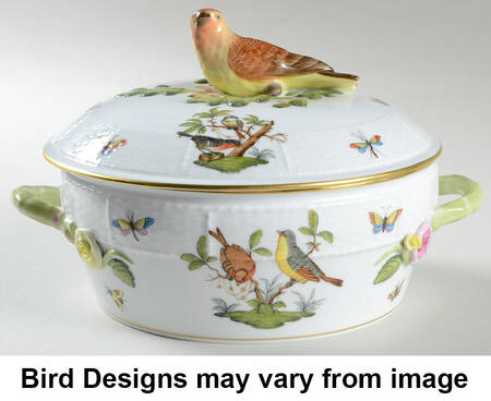 Rothschild Bird (RO) Medium Round Covered Vegetable