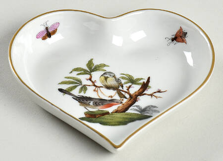 Rothschild Bird (RO) Heart Shaped Tray