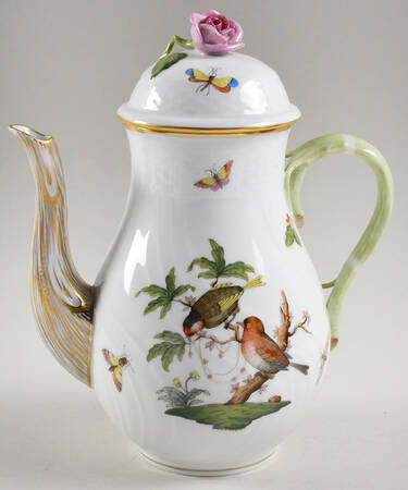 Rothschild Bird (RO) Coffee Pot & Lid by Herend