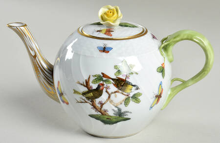 Rothschild Bird (RO) Individual Teapot & Lid by Herend