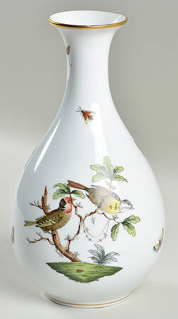 Rothschild Bird (RO) 9" Bud Vase by Herend