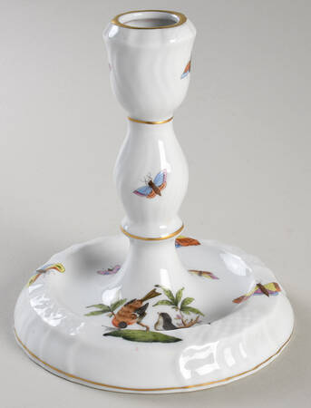 Rothschild Bird (RO) 5" Candlestick by Herend