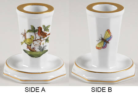 Rothschild Bird (RO) 2" Candlestick by Herend