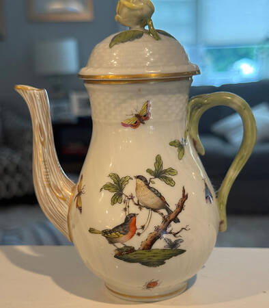 Rothschild Bird (RO) Individual Coffee Pot & Lid