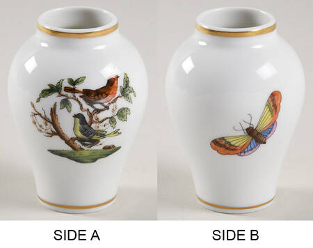 Rothschild Bird (RO) Small Covered Vase No Lid