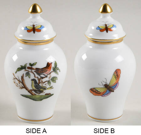 Rothschild Bird (RO) Small Covered Vase