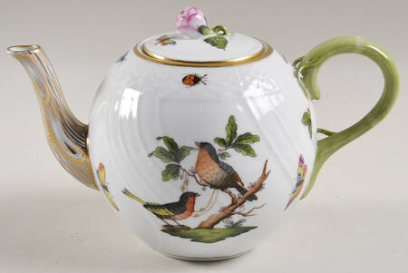 Rothschild Bird (RO) Mini Teapot & Lid by Herend
