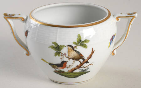 Rothschild Bird (RO) Sugar Bowl-No Lid by Herend